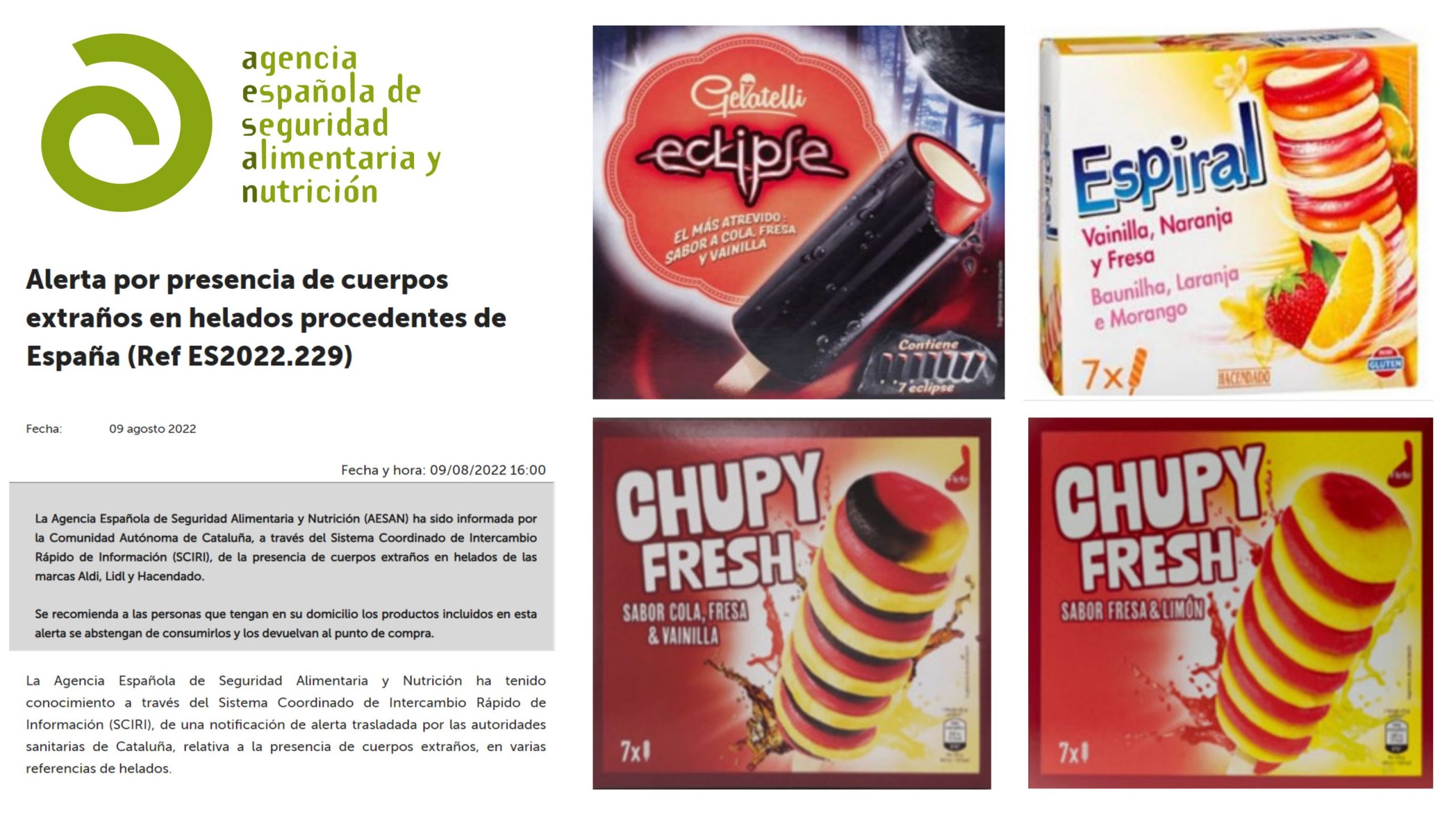 Alerta por "cuerpos extraños" (Aldi, Lidl y Mercadona)