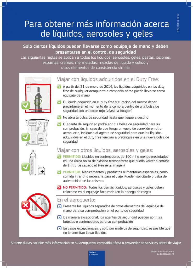 Líquidos permitidos en el avión: ¿Los llevo en el equipaje de mano o en mi  equipaje facturado? – Blog Travelwise