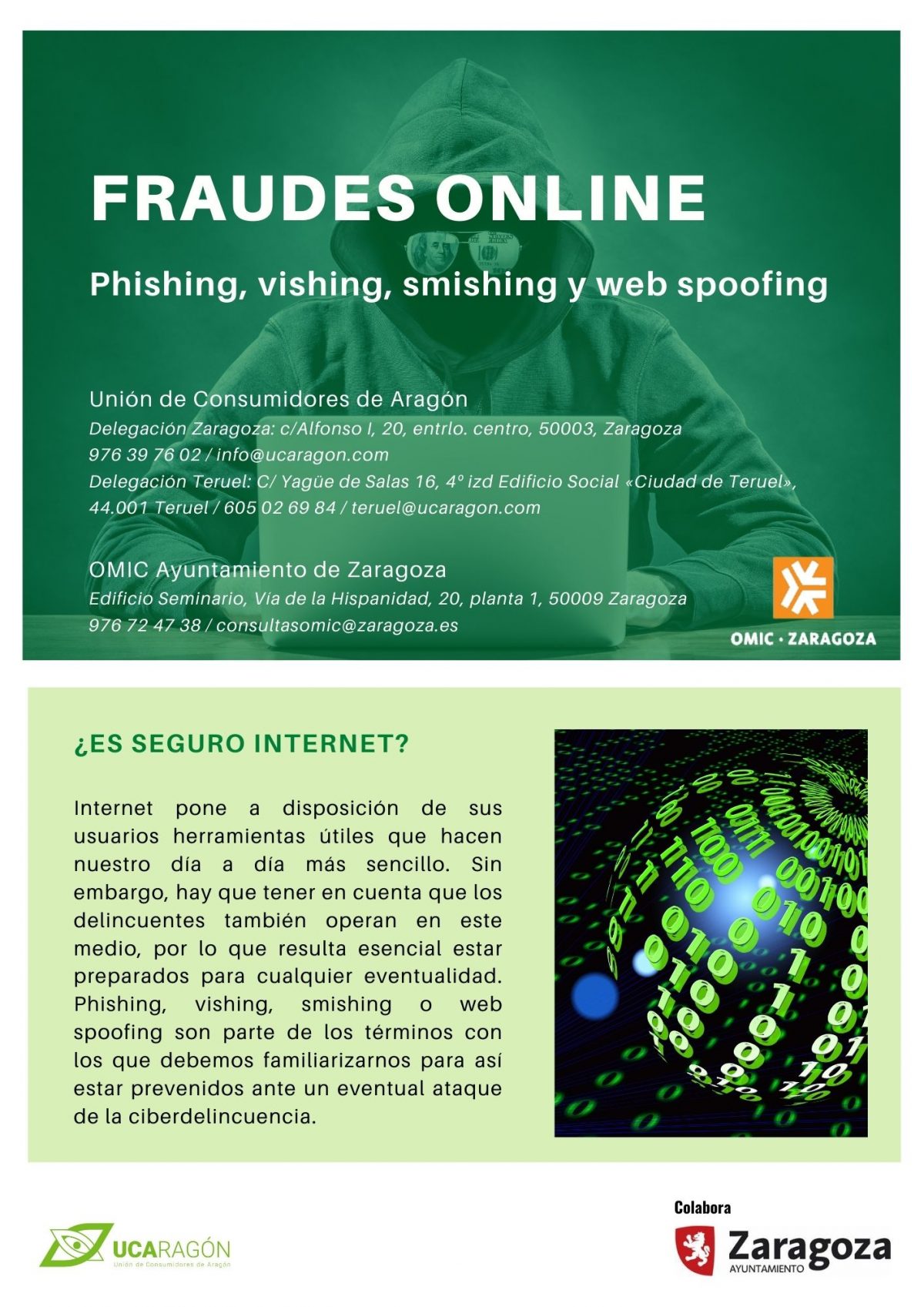 Folleto: prevención de fraudes online