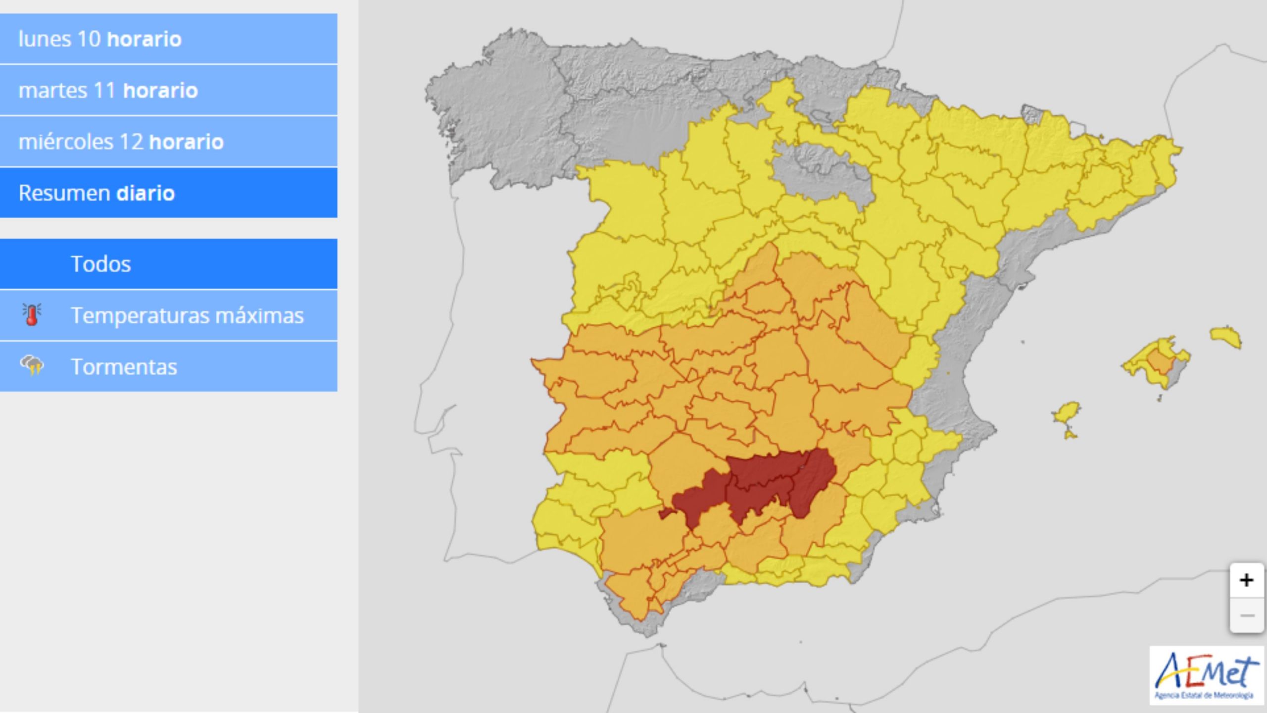 altas temperaturas